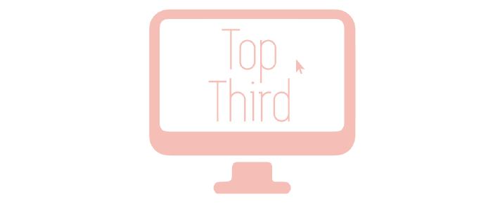 Top Third of a&nbsp;Website